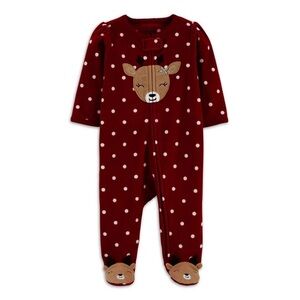 Carter's Child of Mine Baby Girls Reindeer Sleep N Play